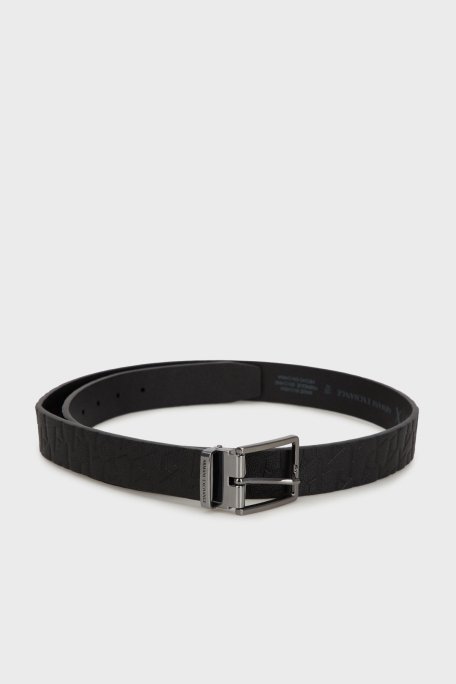 Armani Exchange Kabartmalı Logo Baskılı Erkek Kemer XM000677 AF12133 UC001 SİYAH - 1