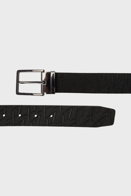 Armani Exchange Kabartmalı Logo Baskılı Erkek Kemer XM000677 AF12133 UC001 SİYAH - 2