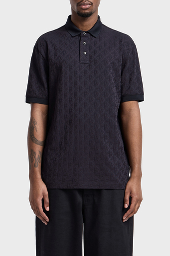 Armani Exchange Kabartmalı Logo Baskılı Pamuklu Regular Fit Düğmeli Erkek Polo Yaka T Shirt XM000219 AF10337 UB101 LACİVERT - 1