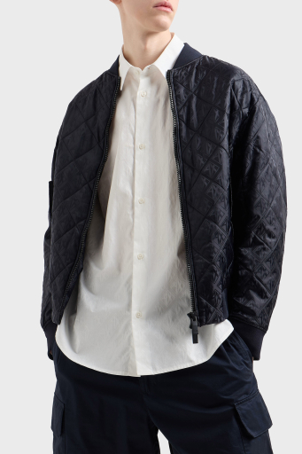 Armani Exchange Kabartmalı Logo Baskılı Pamuklu Regular Fit Kent Yaka Erkek Gömlek XM000197 AF12179 U0009 BEYAZ - 4