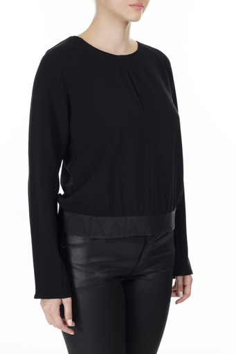 Armani Exchange Bayan Bluz 6GYH17 YND9Z 1200 SİYAH - 4