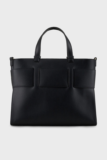 Armani Exchange Marka Logolu Çıkarılabilir Askılı Omuz Bayan Çanta 942689 0A874 00020 SİYAH - 3