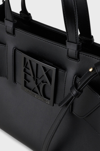 Armani Exchange Marka Logolu Çıkarılabilir Askılı Omuz Bayan Çanta 942689 0A874 00020 SİYAH - 4