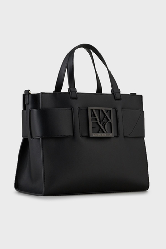 Armani Exchange Marka Logolu Çıkarılabilir Askılı Omuz Bayan Çanta 942689 0A874 00020 SİYAH - 6