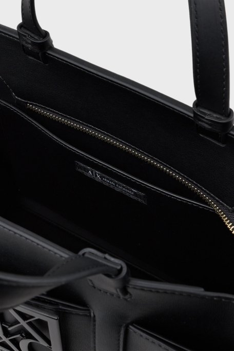 Armani Exchange Marka Logolu Çıkarılabilir Askılı Omuz Bayan Çanta 942689 0A874 00020 SİYAH - 5