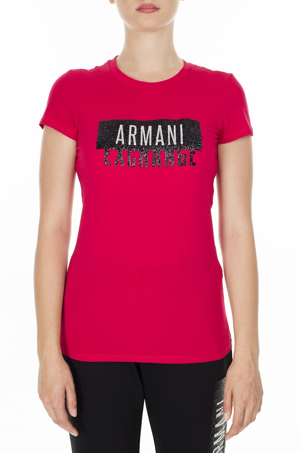 Armani Exchange Bayan T Shirt S 6GYT91 YJC7Z 1469 KIRMIZI