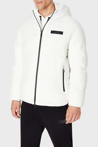 Armani Exchange Kapüşonlu Çift Yönlü Fermuarlı Regular Fit Erkek Mont 6RZB03 ZNICZ 1116 BEYAZ - 1