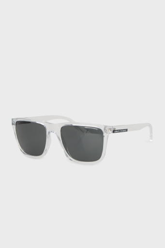 Armani Exchange Kare Güneş Erkek Gözlük 0AX4080S 823587 57 Parlak Kristal-Koyu Gri - 1