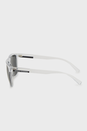 Armani Exchange Kare Güneş Erkek Gözlük 0AX4080S 823587 57 Parlak Kristal-Koyu Gri - 3