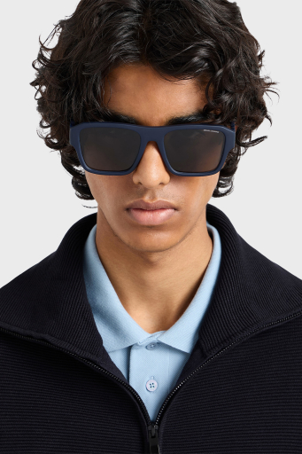 Armani Exchange Kare Güneş Erkek Gözlük 0AX4154SU 837187 56 Mat Opal Mavi-Gri - 5