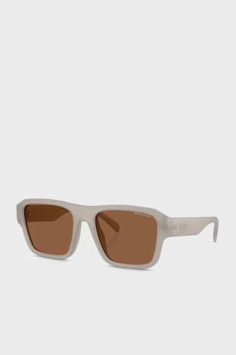 Armani Exchange Kare Güneş Erkek Gözlük 0AX4154SU 8372OK 56 Mat Opal Gri-Bronz - 1