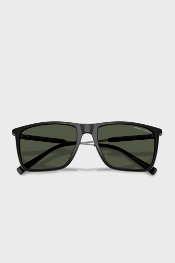 Armani Exchange Kare Güneş Erkek Gözlük 0AX4160S 81582J 57 Parlak Siyah-Koyu Yeşil Polari - 7