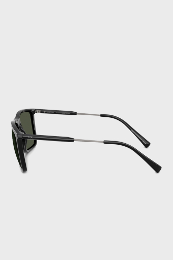 Armani Exchange Kare Güneş Erkek Gözlük 0AX4160S 81582J 57 Parlak Siyah-Koyu Yeşil Polari - 8