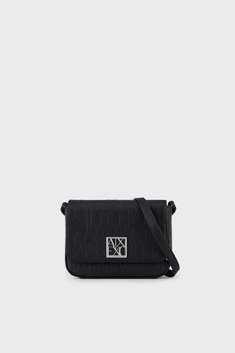 Armani Exchange Logo Baskılı Ayarlanabilir Omuz Bayan Çanta 942648 CC793 00020 SİYAH - 1