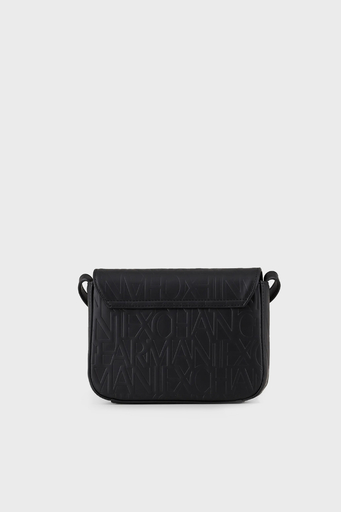 Armani Exchange Logo Baskılı Ayarlanabilir Omuz Bayan Çanta 942648 CC793 00020 SİYAH - 4
