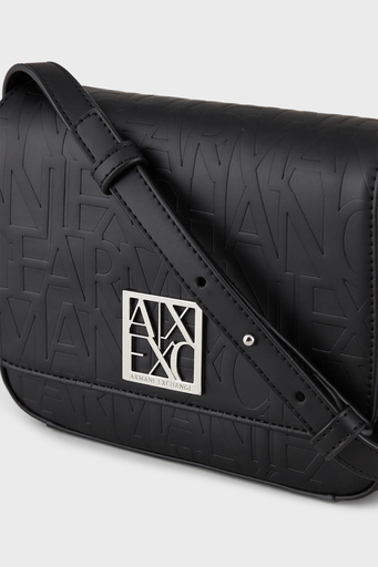 Armani Exchange Logo Baskılı Ayarlanabilir Omuz Bayan Çanta 942648 CC793 00020 SİYAH - 5