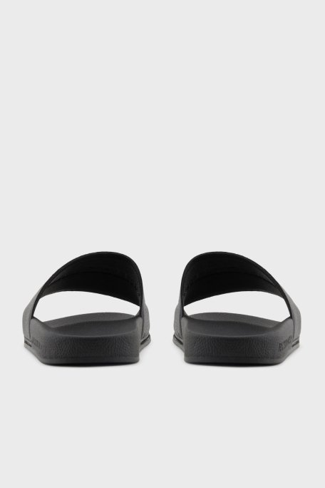 Armani Exchange Logo Baskılı Kaydırmaz Taban Erkek Terlik XUP017 XV795 00002 SİYAH - 5