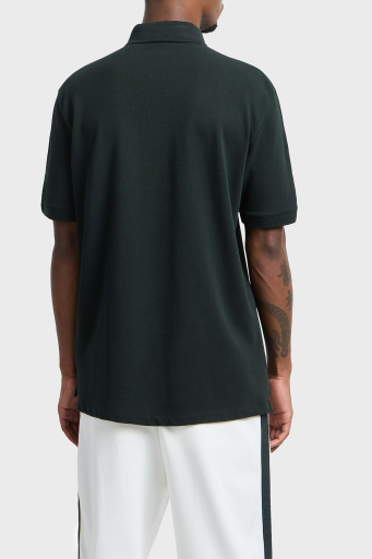 Armani Exchange Logo Baskılı Pamuklu Regular Fit Düğmeli Erkek Polo Yaka T Shirt XM000307 AF10366 UB001 KOYU YEŞİL - 2