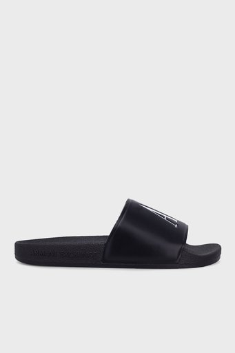 Armani Exchange Logo Baskılı Bayan Terlik XDP011 XV303 00002 SİYAH - 1