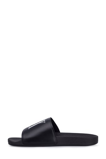 Armani Exchange Logo Baskılı Bayan Terlik XDP011 XV303 00002 SİYAH - 2