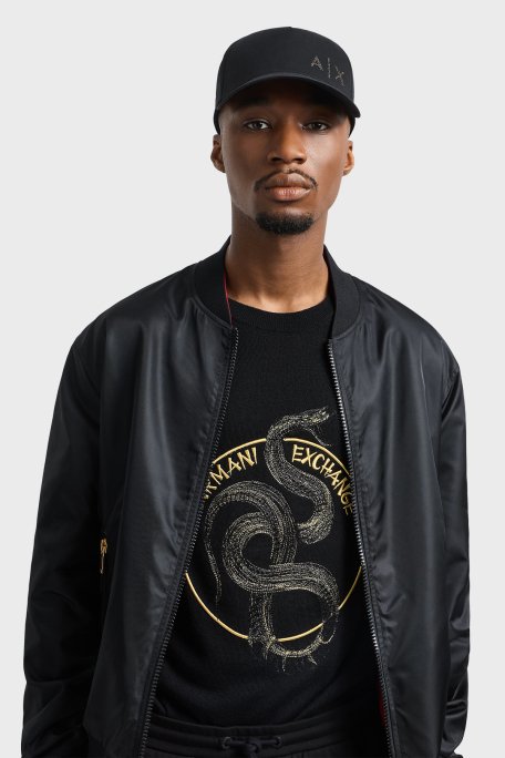 Armani Exchange Logolu % 100 Pamuk Erkek Şapka XM000282 AF12102 UC001 SİYAH - 2