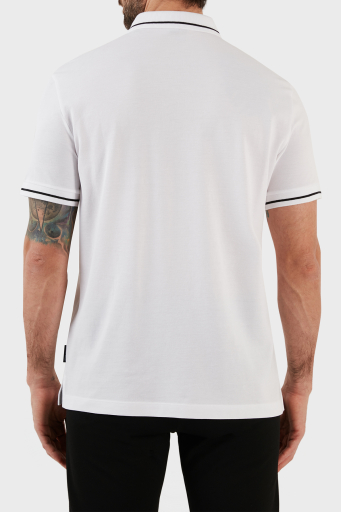 Armani Exchange Logolu % 100 Pamuk Slim Fit Polo T Shirt Erkek Polo Yaka T Shirt 8NZFFM ZJ5DZ 1100 BEYAZ - 17