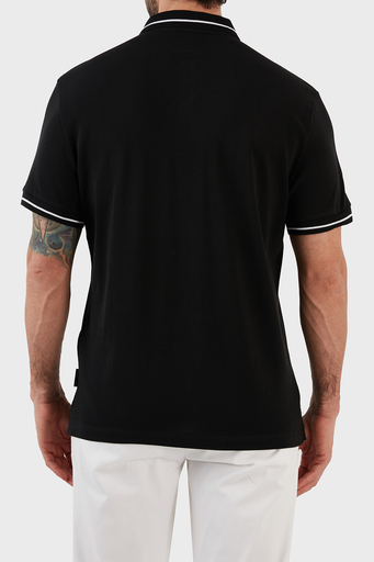 Armani Exchange Logolu % 100 Pamuk Slim Fit Erkek Polo T Shirt 8NZFFM ZJ5DZ 1200 SİYAH - 5