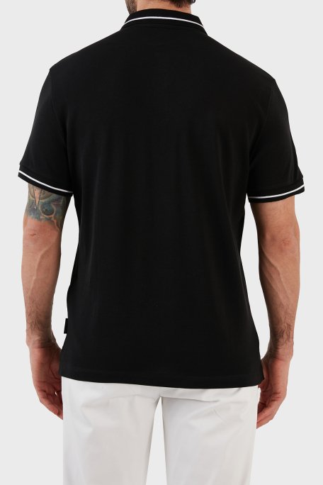 Armani Exchange Logolu % 100 Pamuk Slim Fit Erkek Polo T Shirt 8NZFFM ZJ5DZ 1200 SİYAH - 5