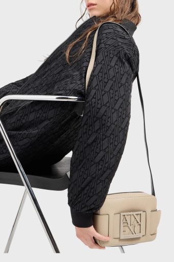Armani Exchange Logolu Ayarlanabilir Askılı Bayan Çanta 942699 0A874 U1092 BORDO - 2