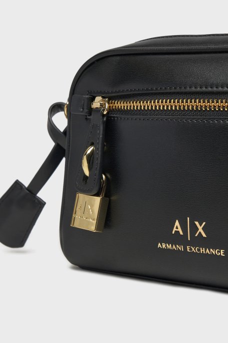 Armani Exchange Logolu Ayarlanabilir Askılı Bayan Çanta XW000303 AF12040 UC001 SİYAH - 4