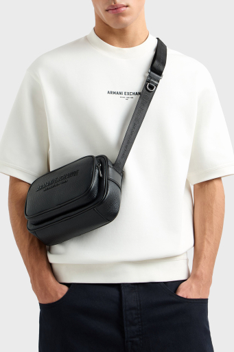 Armani Exchange Logolu Ayarlanabilir Askılı Erkek Çanta XM000231 AF11931 UC001 SİYAH - 2