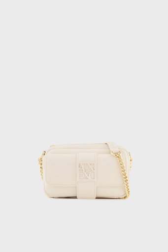 Armani Exchange Logolu Ayarlanabilir Askılı Mini Bayan Çanta XW000324 AF11902 U1074 EKRU - 1