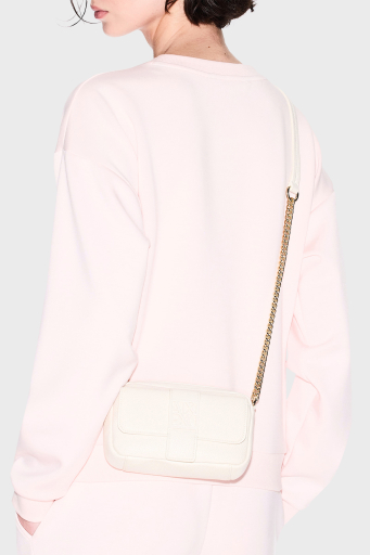Armani Exchange Logolu Ayarlanabilir Askılı Mini Bayan Çanta XW000324 AF11902 U1074 EKRU - 2