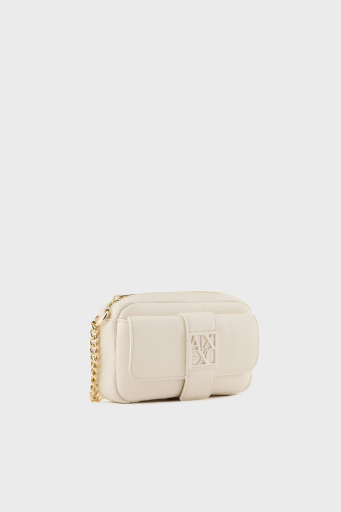 Armani Exchange Logolu Ayarlanabilir Askılı Mini Bayan Çanta XW000324 AF11902 U1074 EKRU - 6