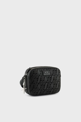 Armani Exchange Logolu Ayarlanabilir Omuz Askılı Bayan Çanta 949199 4F711 00020 SİYAH - 3