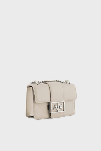 Armani Exchange Logolu Ayarlanabilir Zincir Askılı Bayan Çanta XW000071 AF12039 U1095 BEJ - 12
