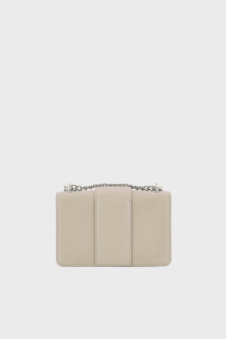 Armani Exchange Logolu Ayarlanabilir Zincir Askılı Bayan Çanta XW000071 AF12039 U1095 BEJ - 3