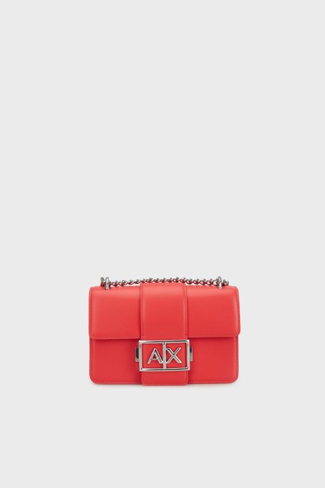 Armani Exchange Logolu Ayarlanabilir Zincir Askılı Bayan Çanta XW000071 AF12039 U4236 KIRMIZI - 1