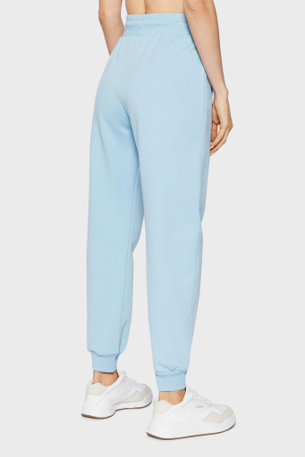 Armani Exchange Logolu Belden Bağlamalı % 100 Pamuk Bayan Pantolon 3LYP75 YJ6UZ 15BL AÇIK MAVİ - 8