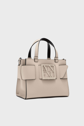 Armani Exchange Logolu Çıkarılabilir Askılı Bayan Çanta 942689 0A874 U1092 KREM - 4