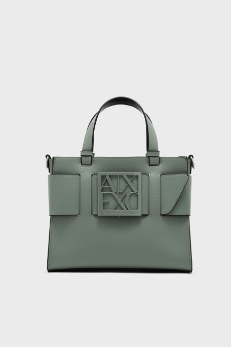 Armani Exchange Logolu Çıkarılabilir Askılı Bayan Çanta 942690 0A874 U7231 HAKİ - 1