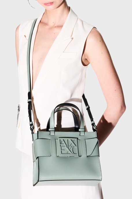 Armani Exchange Logolu Çıkarılabilir Askılı Bayan Çanta 942690 0A874 U7231 HAKİ - 2