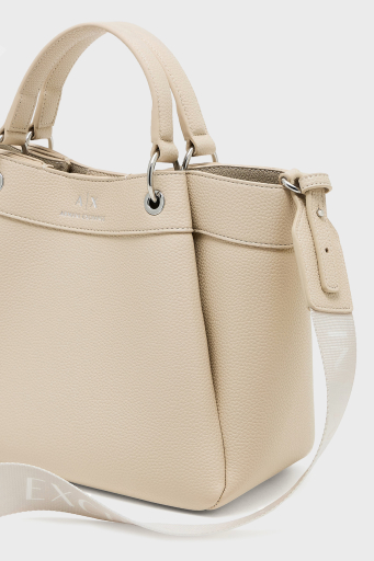 Armani Exchange Logolu Çıkarılabilir Askılı Bayan Çanta 942911 CC783 U1092 KREM - 5