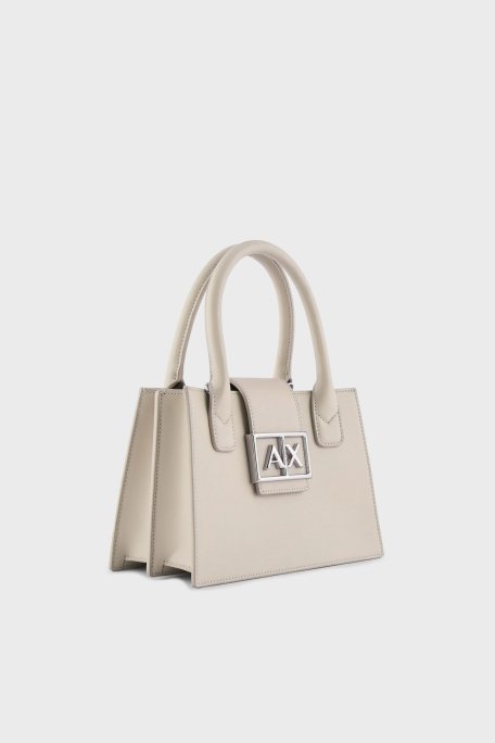 Armani Exchange Logolu Çıkarılabilir Askılı Bayan Çanta XW000306 AF12039 U1095 BEJ - 4