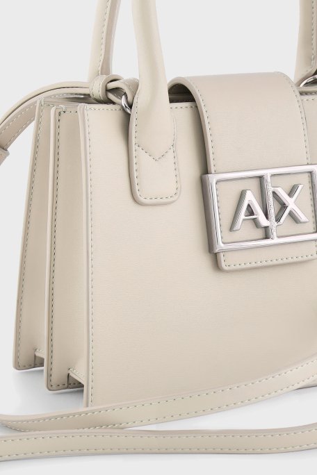 Armani Exchange Logolu Çıkarılabilir Askılı Bayan Çanta XW000306 AF12039 U1095 BEJ - 6