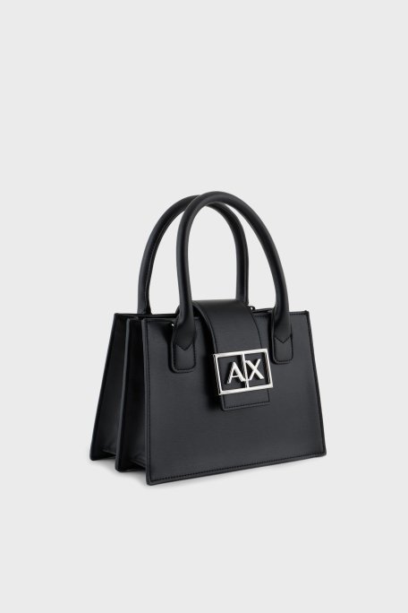 Armani Exchange Logolu Çıkarılabilir Askılı Bayan Çanta XW000306 AF12039 UC001 SİYAH - 5