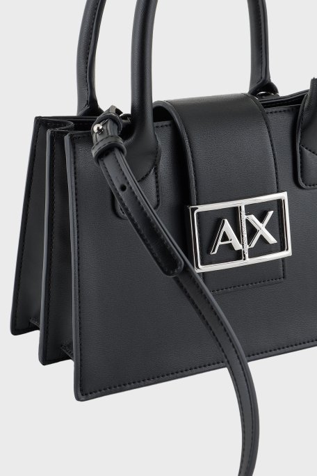Armani Exchange Logolu Çıkarılabilir Askılı Bayan Çanta XW000306 AF12039 UC001 SİYAH - 7