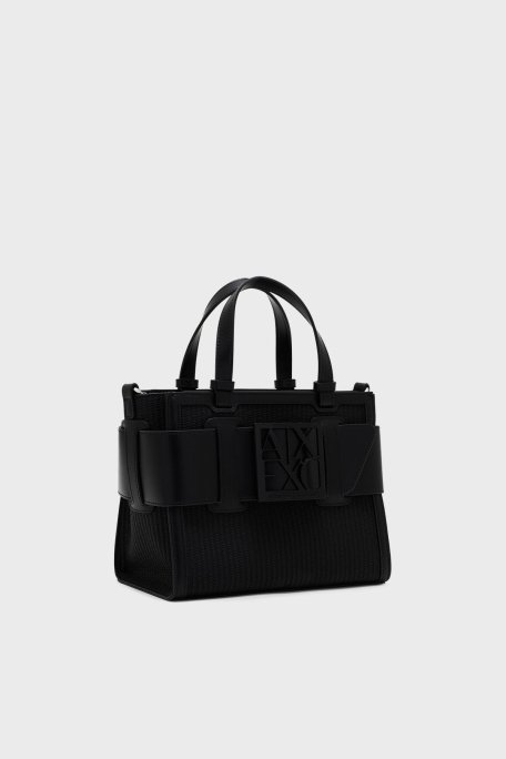 Armani Exchange Logolu Çıkarılabilir Askılı Bayan Çanta XW000392 AF13673 UC001 SİYAH - 2