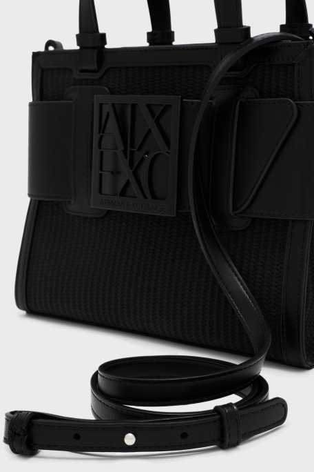 Armani Exchange Logolu Çıkarılabilir Askılı Bayan Çanta XW000392 AF13673 UC001 SİYAH - 5