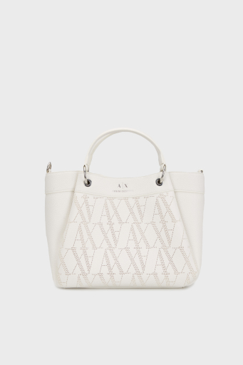 Armani Exchange Logolu Çıkarılabilir Askılı Bayan Çanta XW000393 AF13679 U0002 BEYAZ - 1